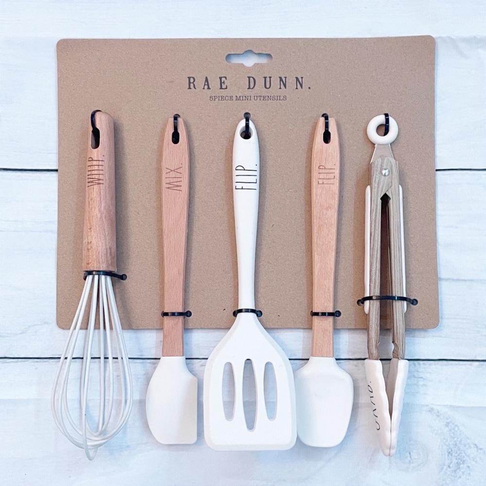 NWT RAE DUNN, 5 Piece Mini Kitchen Utensils